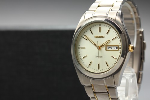 Seiko titanium kanji - titanium, day-date