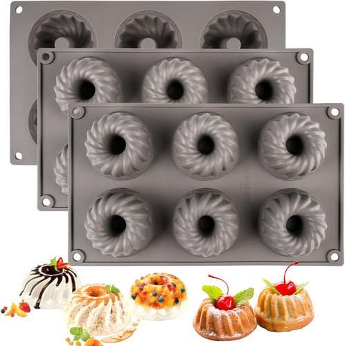 Mini gugelhupfform silikon - mini, 6