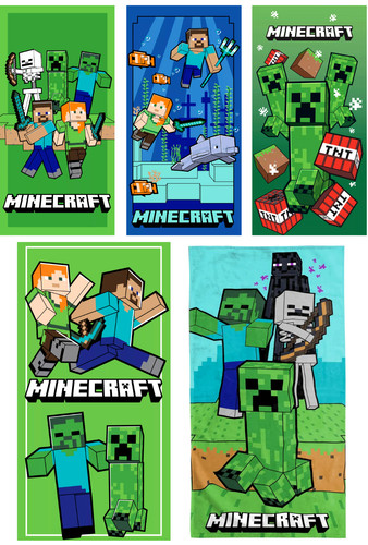 Minecraft kinder strandtuch - minecraft,