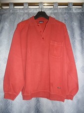 rostroter Polo-Pullover, Gr