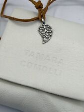 D202#  Tamara Comolli Blatt Anhänger W - Gold 750 punziert " India Leaf " #1