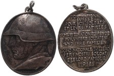 Silbermedaille - Schweiz 1918 Nationalspende für Soldaten und deren Familie