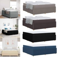 Bettgestell mit Matratze Stoff Schlafzimmerbett Doppelbett Jugendbett Gästebett