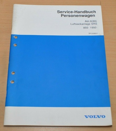 Volvo 850 luftsackanlage srs - volvo,