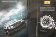 PRESSEWERBUNG 2009 UHR BREITLING FOR BENTLEY MOTORS CHRONOGRAPH TACHYMETER