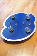 Deckenlampe BRILONER Wolke blau 4 x E14 40 W und 4 x 12 V 5 W