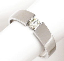 Spannring 14 Karat 585 Weiß-