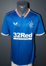 Glasgow Rangers Trikot 2020/2021 Heim Blau Selten Fußball Herrenhemd Größe M