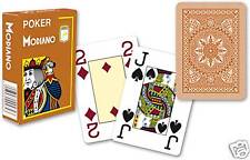 Modiano Voll Plastik Romme Karten 52er Blatt 3 Joker Braun Spielkarten