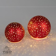 Formano Deko Kugel rot mit LED