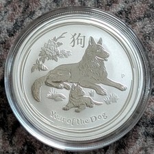 Australien 1 AUS Dollar 2018 ° Lunar II. Hund ° 1 oz. 9999/1000 Silber