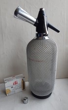 Vintage SODA SYPHON Metallnetz SIPHON Merkuria Kovocas Soda Flasche 70er-80er