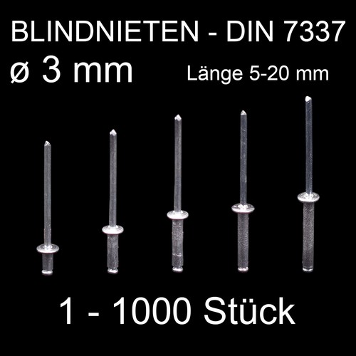 Blindnieten popnieten alu - blindnieten,
