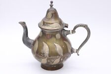 Marokkanische Teekanne Kanne für Tee Theiere Moulay Hassan Vintage antik H 21 cm