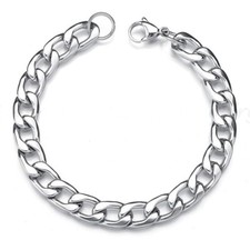 Edelstahl Armbänder Massiv Panzer Figaro Schlangen Königs-Armband Herren Damen