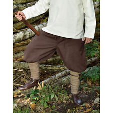 Wikinger Hose/Rushose Olaf, braun, aus Baumwolle Larphose Markthose Wikingerhose