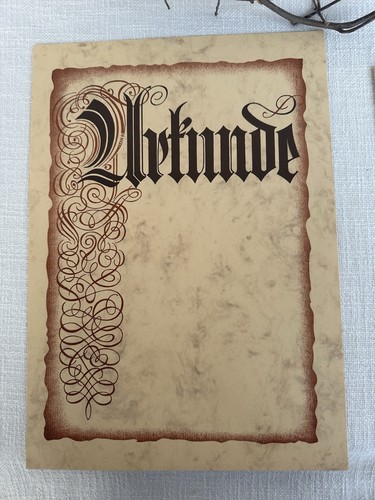 Urkunde urkundenpapier - a,