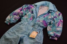 Sergio Tacchini Vintage Ski Anzug Winter Suit Snowboard Nylon Shiny 80er 46 NEU