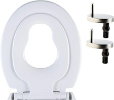Familien WC-Sitz Soft Close abnehmbarer Kindersitz PP oben & unten Fix 460x370mm