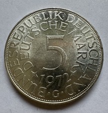 5 Mark 1972 G BRD Deutschland Silber Münze (1376)