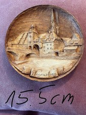 Holz Wandteller ca 15,5cm