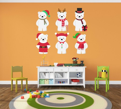 Xmas polar bear a011 - 3d,