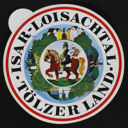 Souvenir aufkleber isar - souvenir,