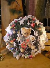 alter Adventskalender Sammler Teddy Bären Adventskranz Schneiders Vintage 90er