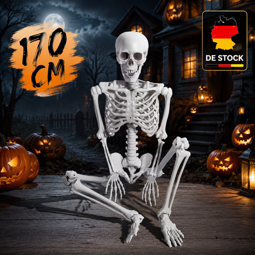 Lebensgroß skelett halloween - skelett,
