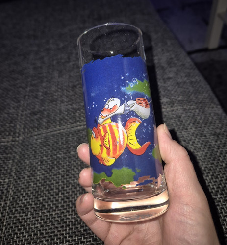 Diddl trinkglas blau - diddl,