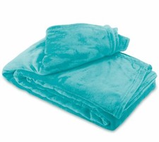 Kuscheldecke Türkis Wolldecke