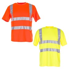 Planam Warnschutz T-Shirt Warnschutzshirt Workwear Warnshirt Warnkleidung