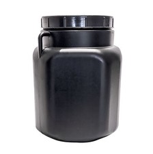 Fass quadratisch 30l schwarz | Weithalsfass lebensmittelecht Camping lagern 