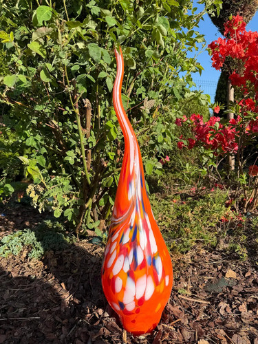 Glasflamme 70cm orange - glasflamme,