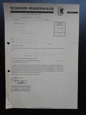 Kostenübernahme für Kuraufenthalt der TK (Techniker Krankenkasse) 30. Mai 1967