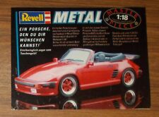 Seltene Werbung REVELL METAL Porsche 930 Turbo Slant Nose Convertible 1991