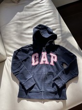GAP Kids Jacke Hoodie Blau Größe 146 152 XL 12 Jahre Pailletten Mädchen
