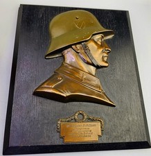 2. WK - Original Bronzetafel dem besten Schützen 5. Komp. F.P.B. Battalion 152