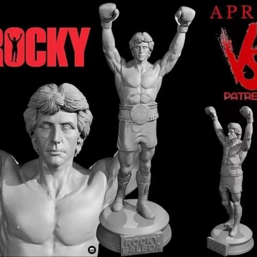 Rocky balboa figur - figur, bemalen