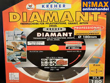 Diamanttrennscheiben KREHER Fliesen Stein Granit Ø110/115/125/150/180/200/230mm