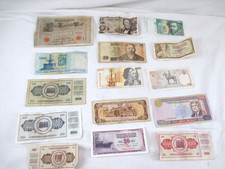 15 x Alte Geldscheine Banknoten Sammlung verschiedene Währungen Konvolut 6 (6RU)