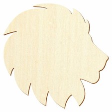 Holz Löwenkopf - Deko Basteln