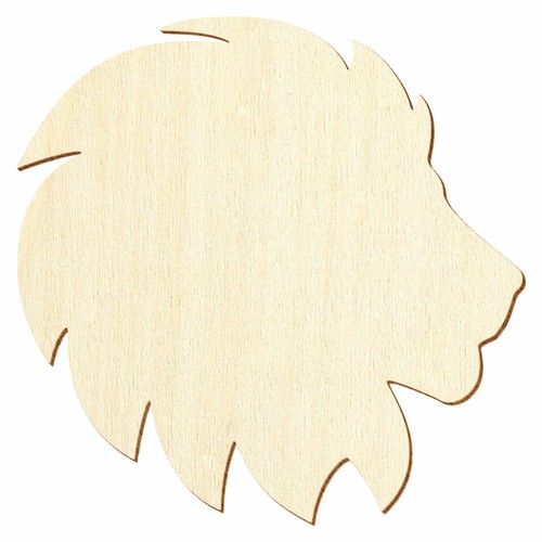 Holz löwenkopf deko - löwenkopf,