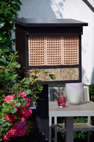 Insektenhotel xxl mit ständer - xxl,