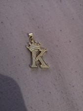 Anhänger Schmuck Buchstabe K Gold Geschenk