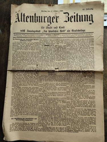 Altenburger zeitung vom - zeitung,