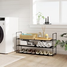 Schuhregal Schuhaufbewahrung 3 / 4 Ebenen Schuhablage Schuhorganizer Metall