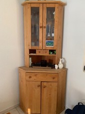 team 7 Eckvitrine Erle massiv 