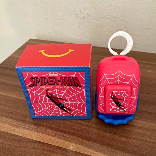 Mcdonald spider man happy - spider-man,