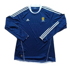 Adidas Schottland 2010 Heim Home Trikot Jersey Longsleeve LS blau Scotland XL